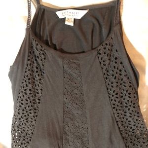 Gray AE lace tank